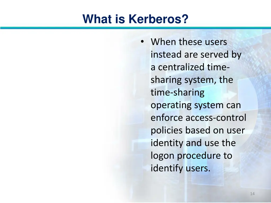 what is kerberos 13