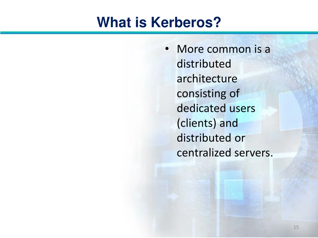 what is kerberos 14