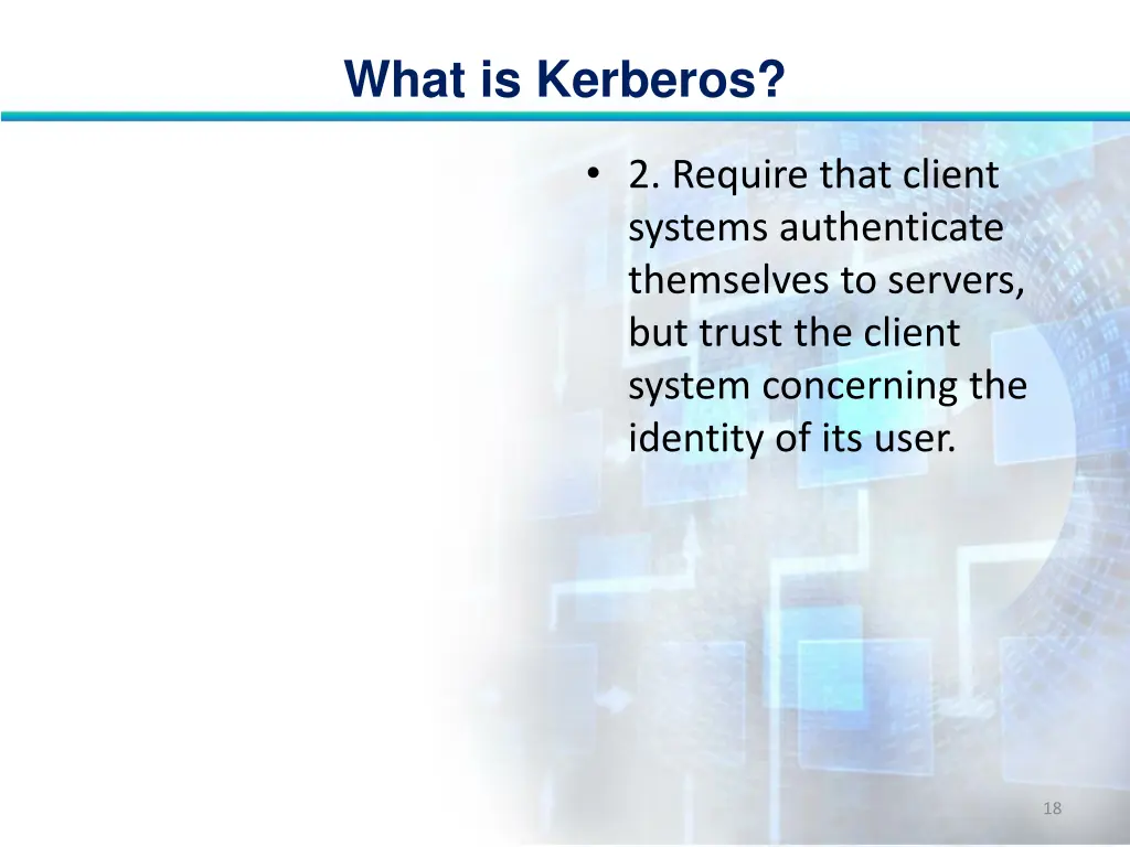 what is kerberos 17