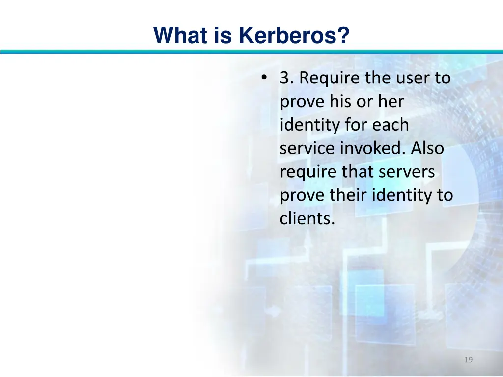 what is kerberos 18