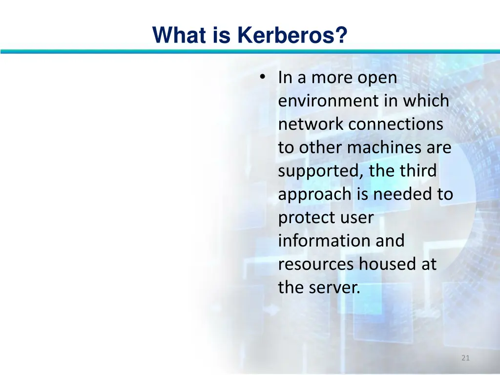 what is kerberos 20