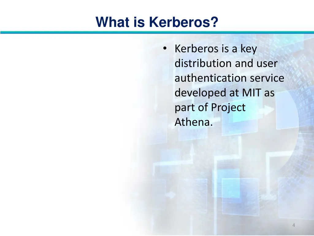 what is kerberos 3