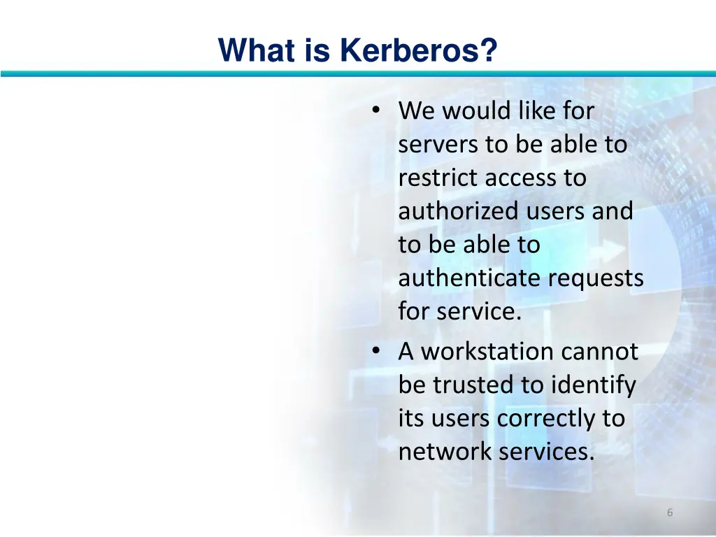 what is kerberos 5
