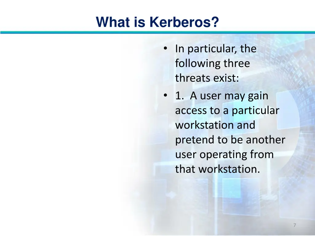 what is kerberos 6
