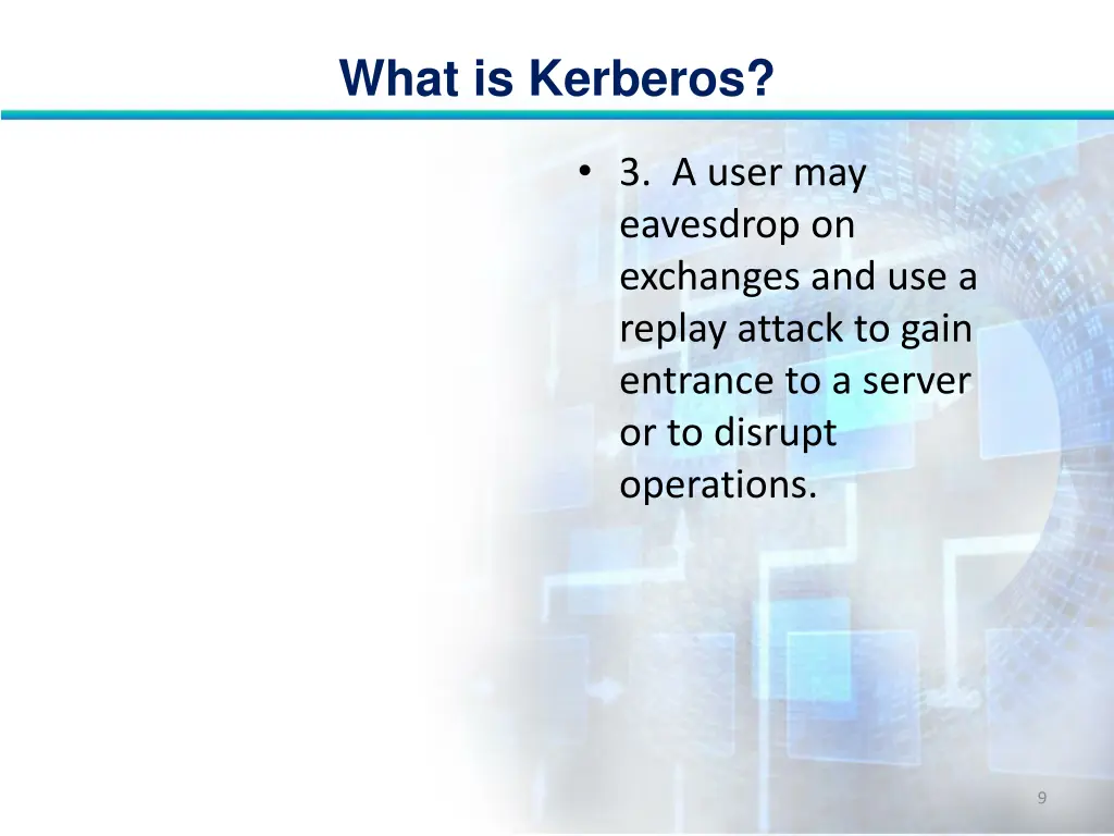 what is kerberos 8