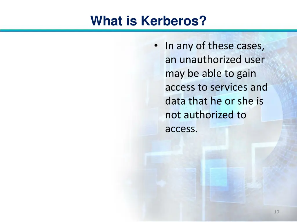 what is kerberos 9