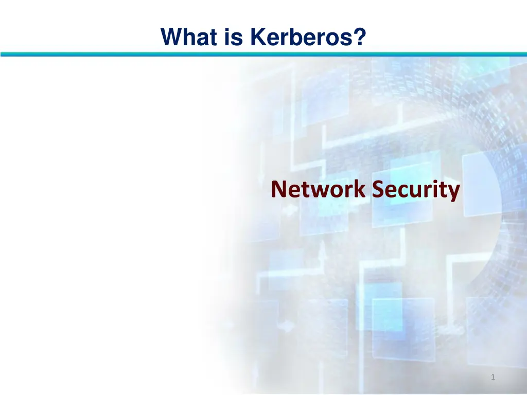 what is kerberos