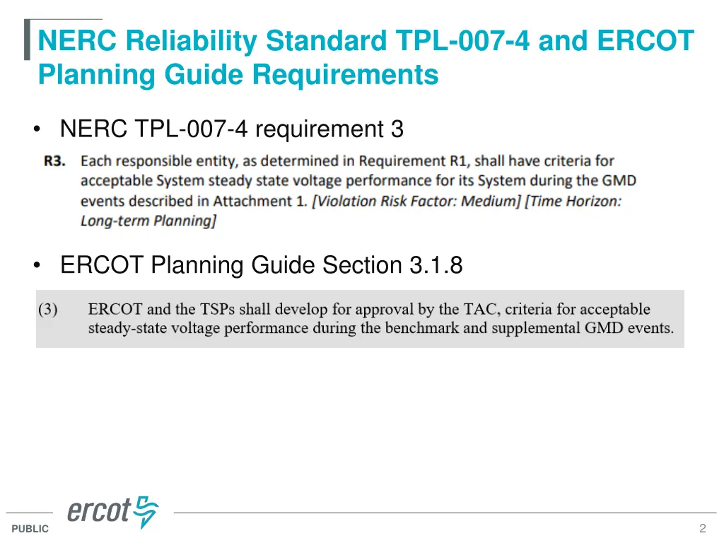 nerc reliability standard tpl 007 4 and ercot