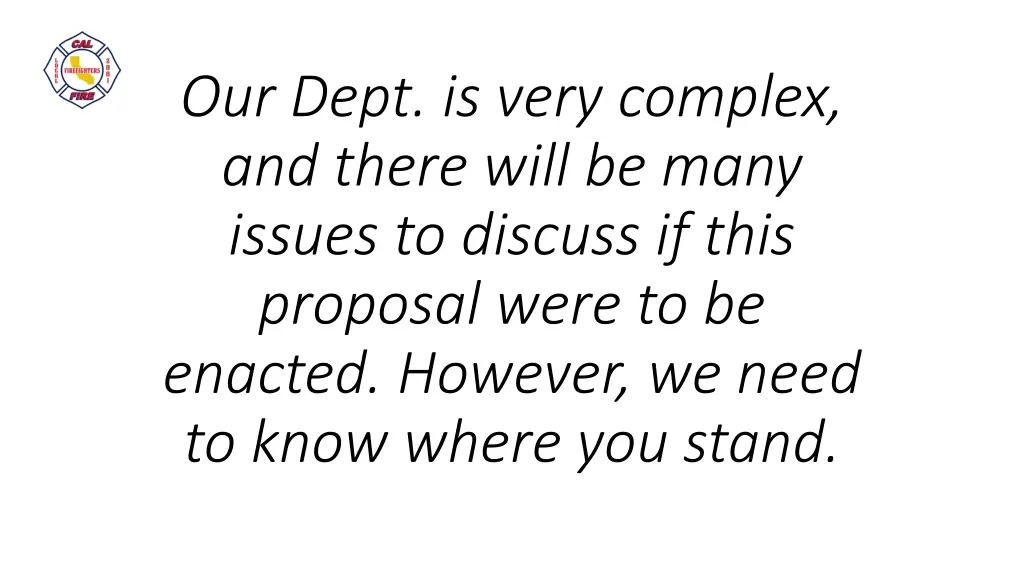 our dept is very complex and there will be many