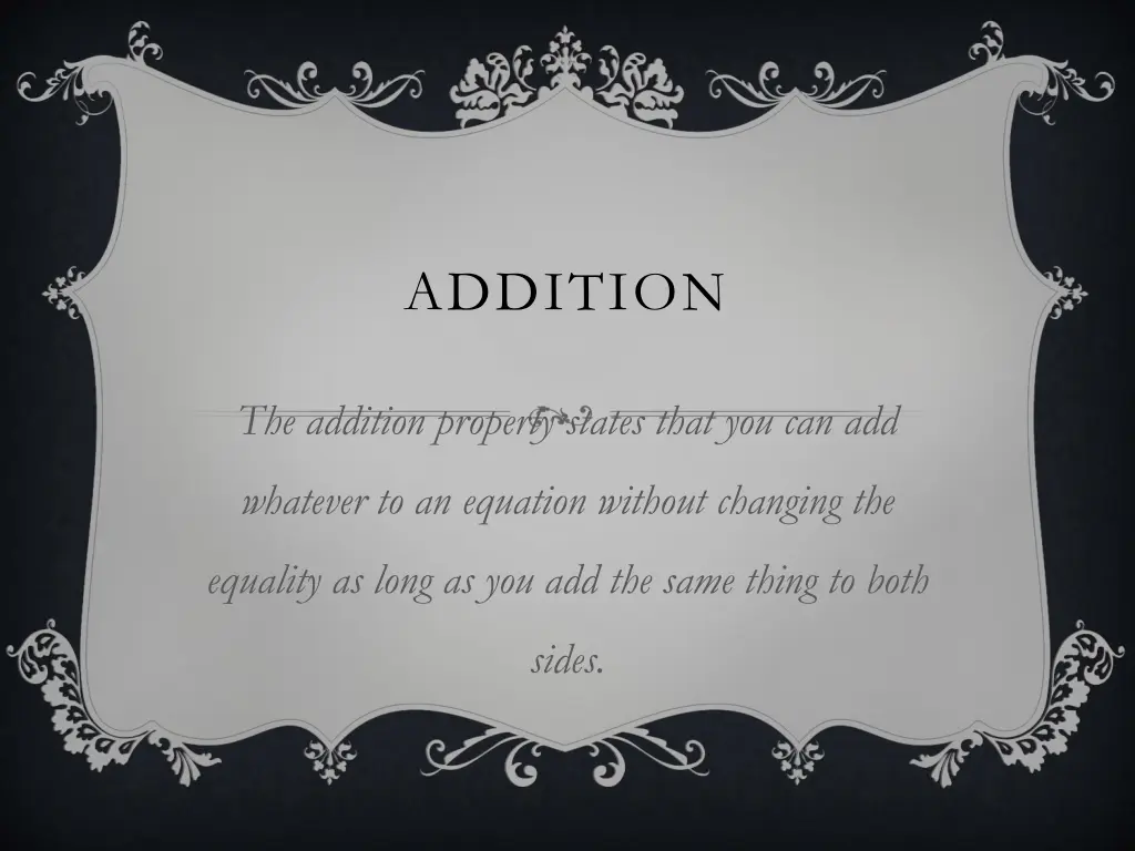 addition