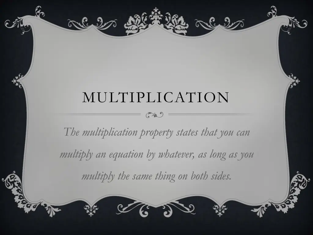 multiplication