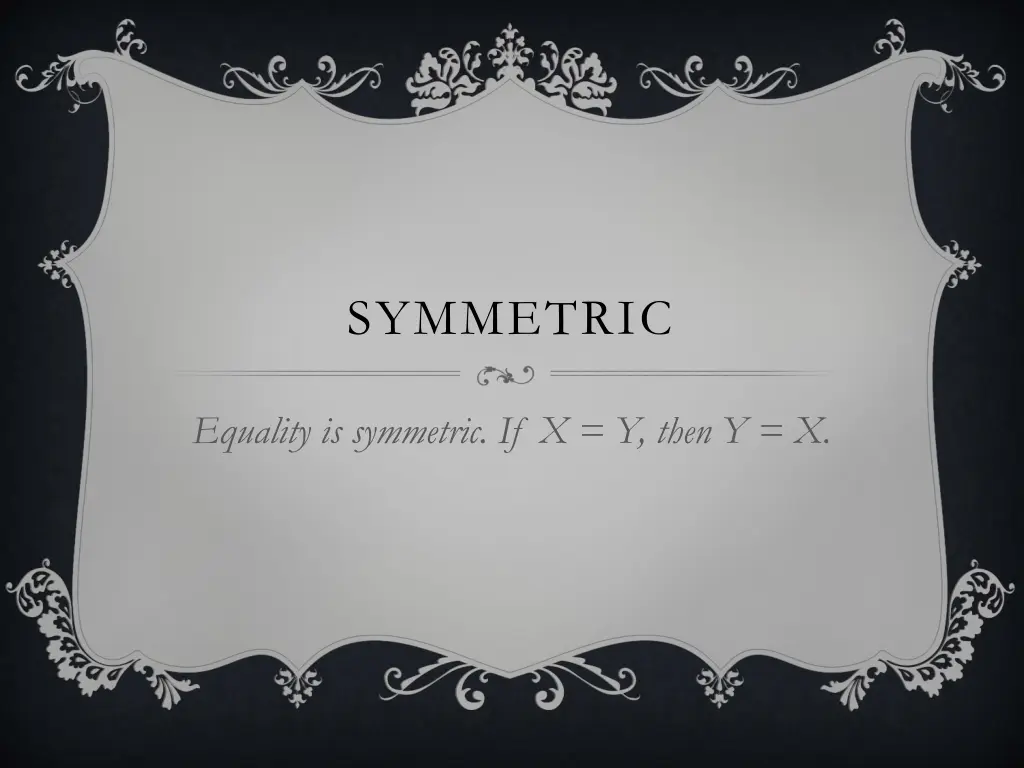 symmetric
