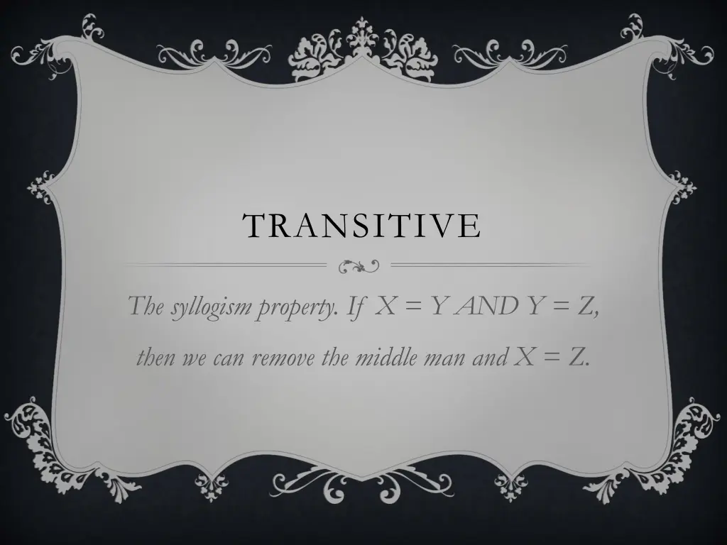 transitive