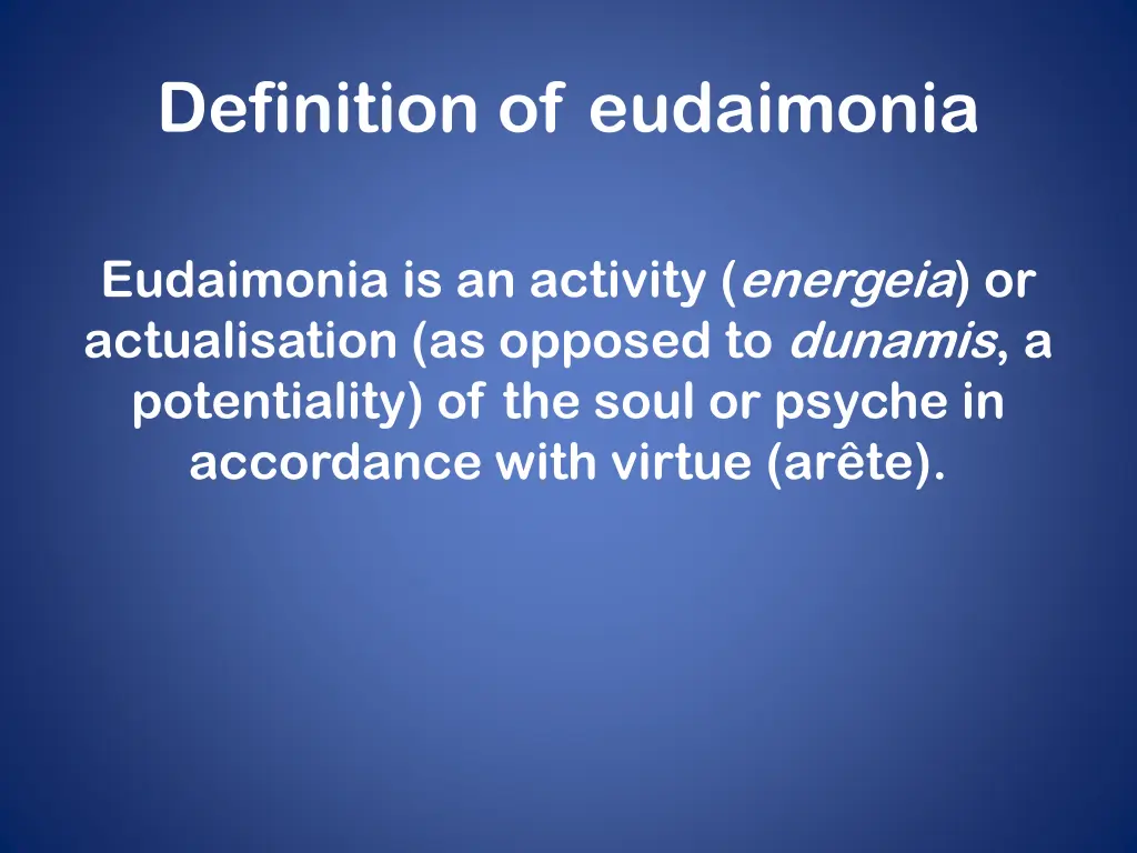 definition of eudaimonia 1