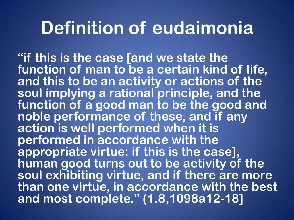 definition of eudaimonia