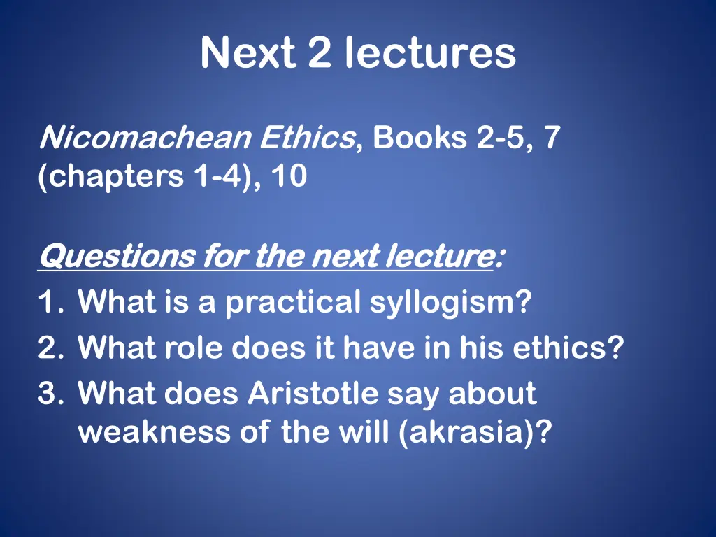 next 2 lectures