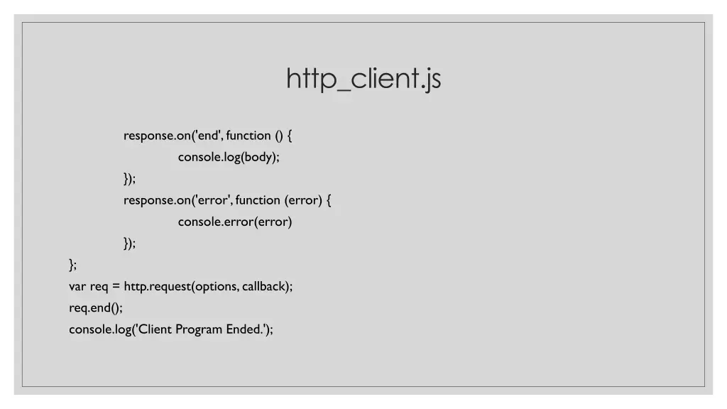 http client js