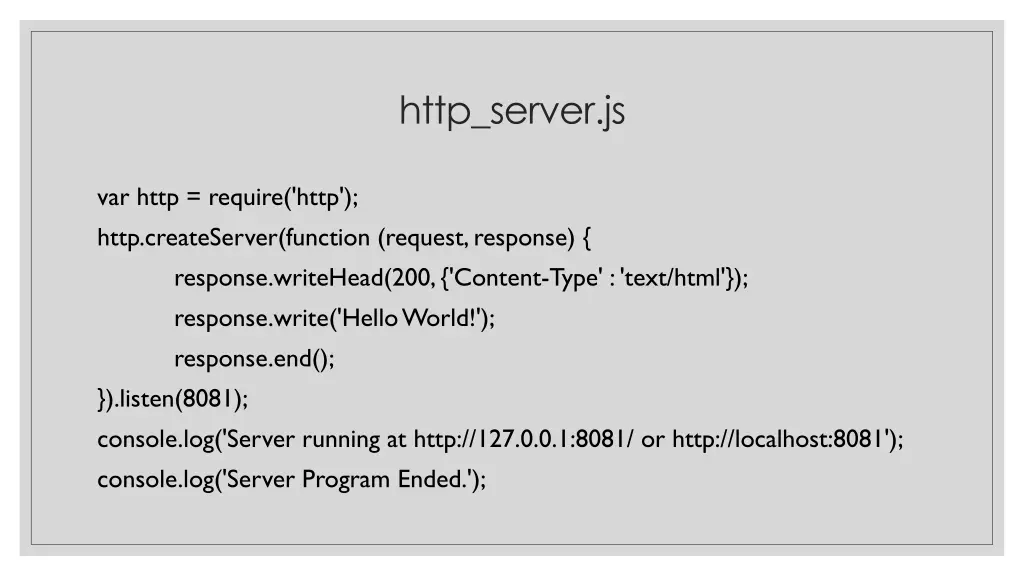 http server js