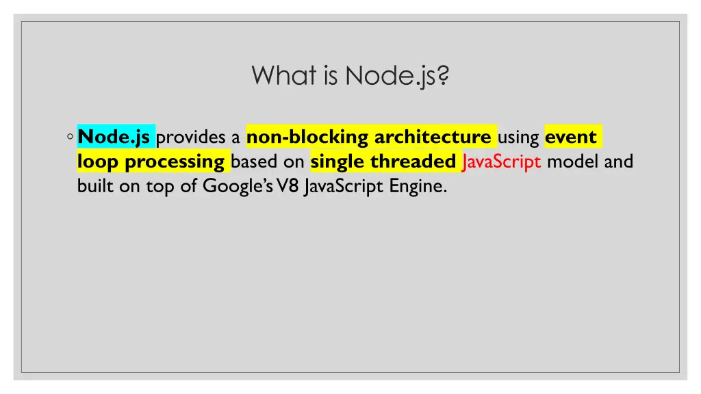 what is node js