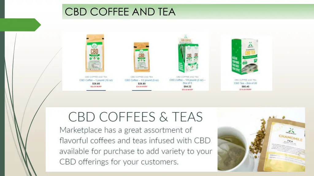 cbd coffee and tea