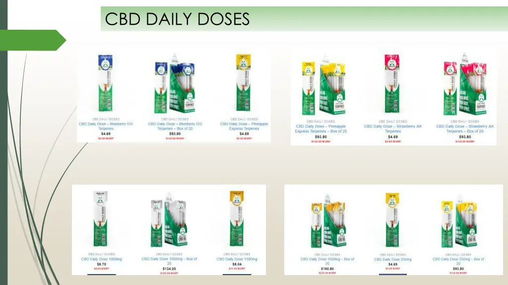cbd daily doses