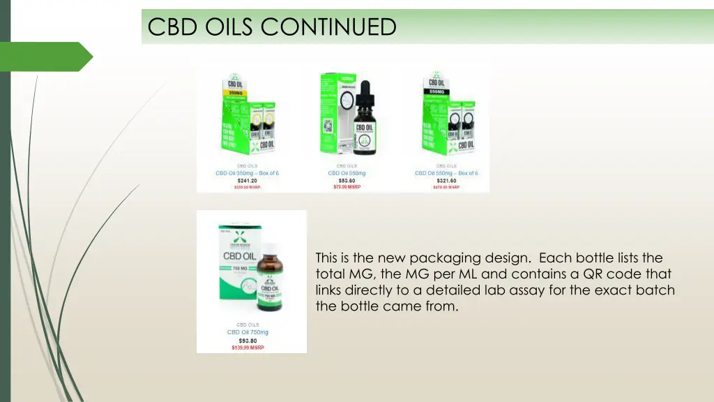 cbd oils continued