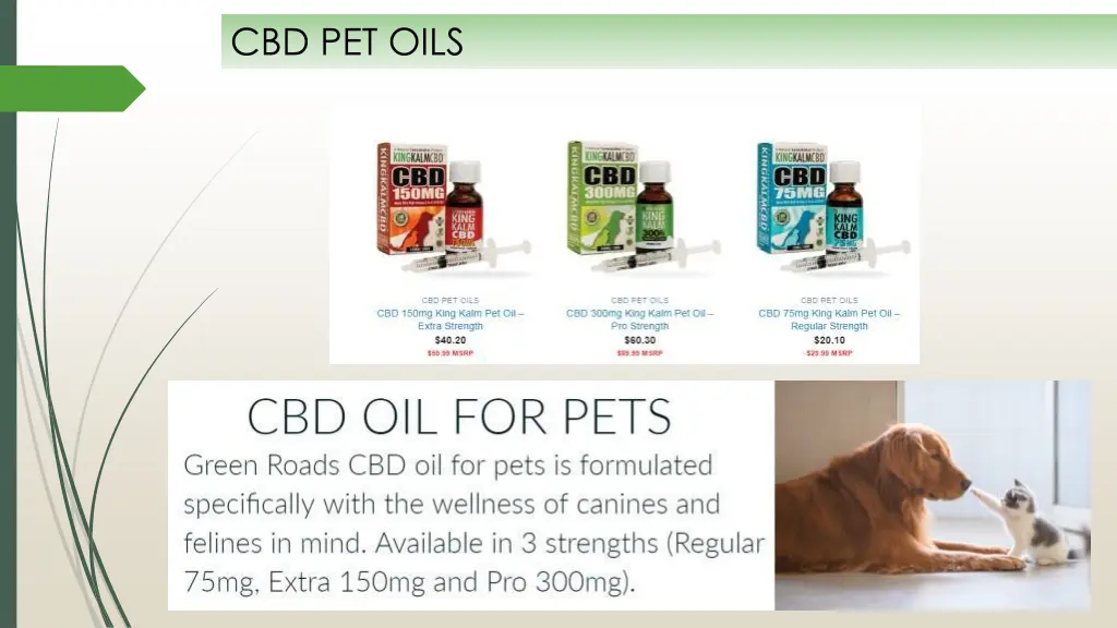 cbd pet oils
