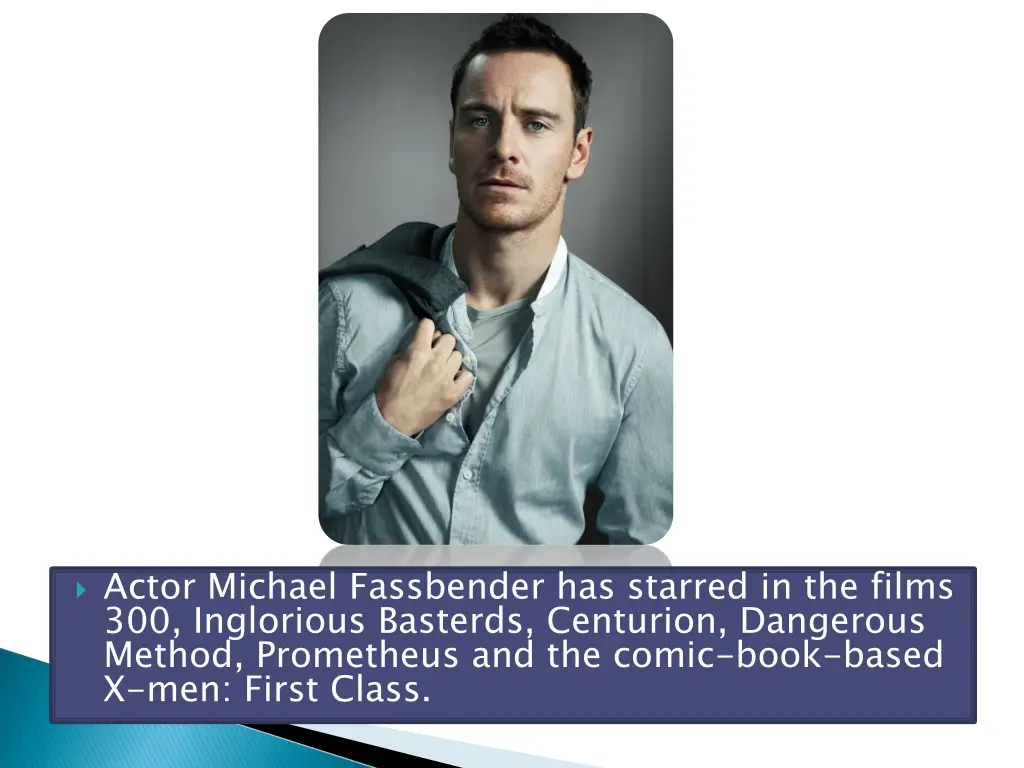 actor michael fassbender has starred in the films