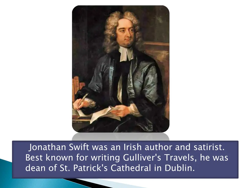 jonathan swift was an irish author and satirist