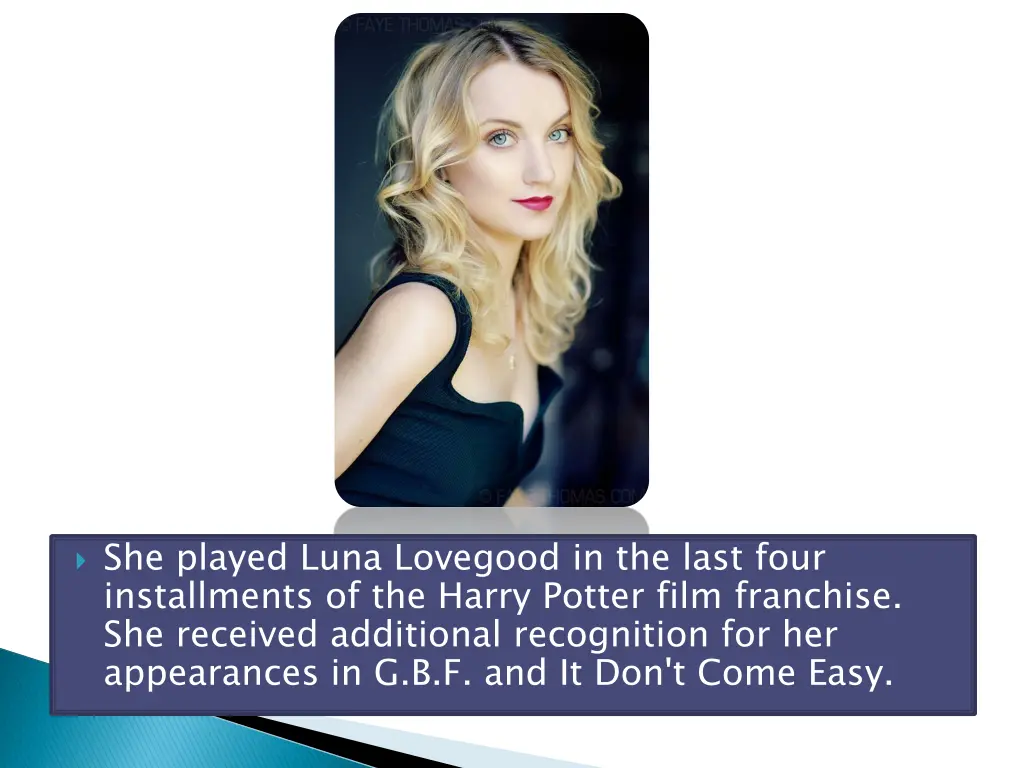 she played luna lovegood in the last four