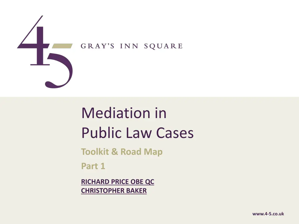 mediation in public law cases