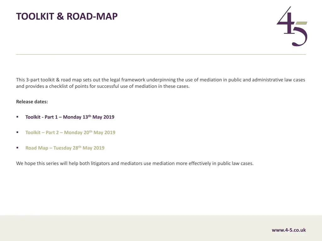 toolkit road map