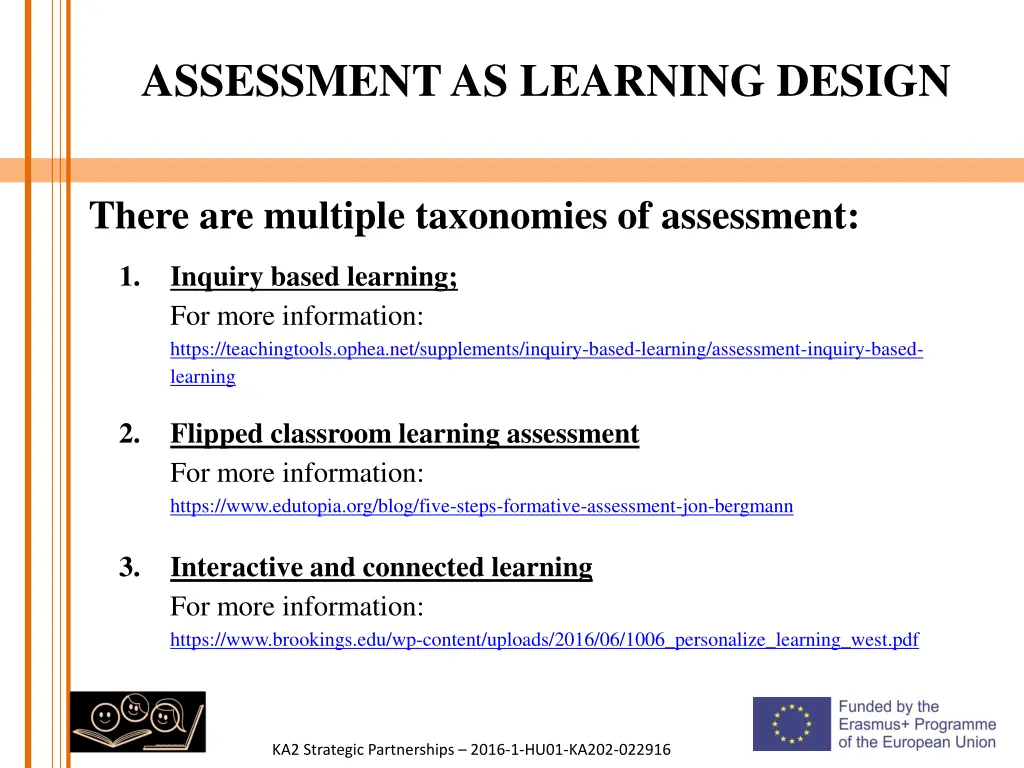 assessment as learning design