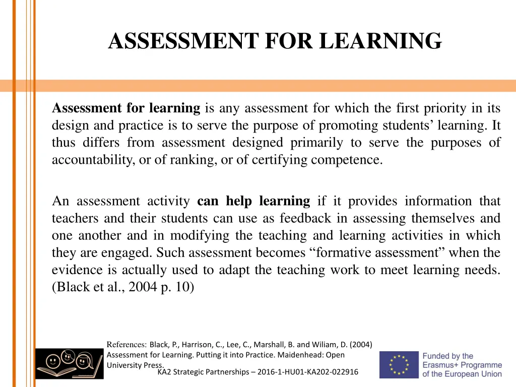 assessment for learning 1