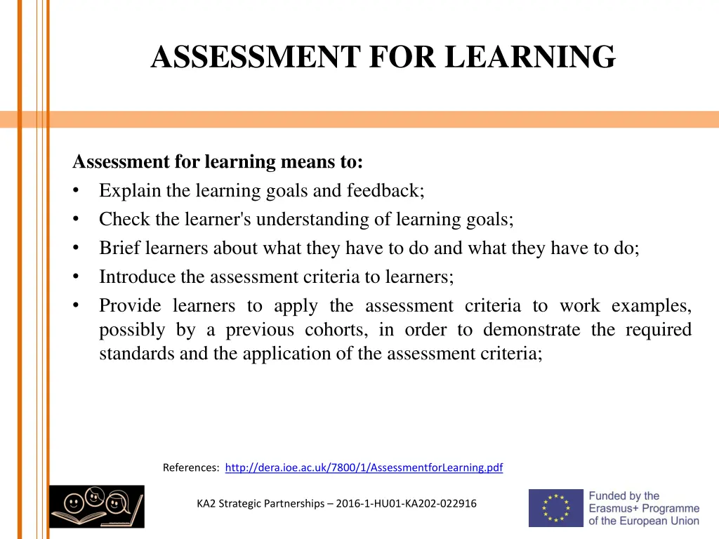 assessment for learning 2