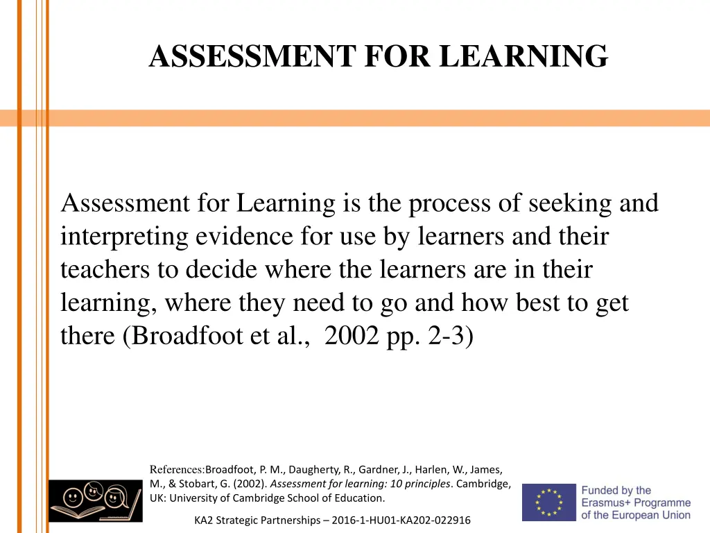 assessment for learning