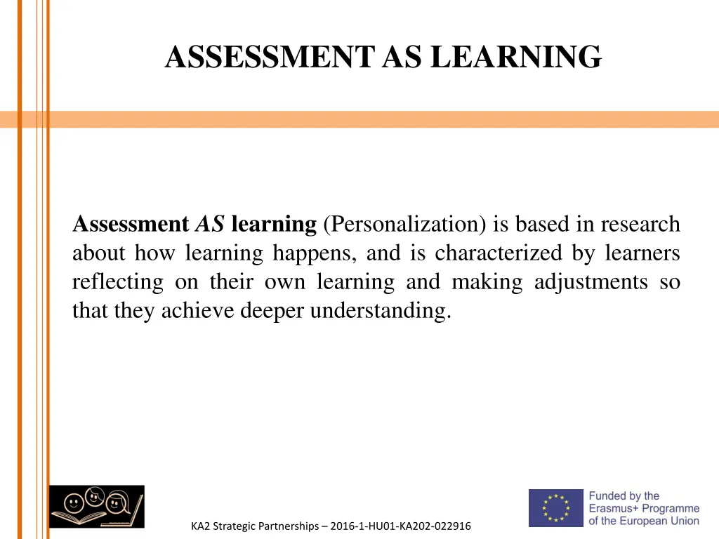assessmentas learning
