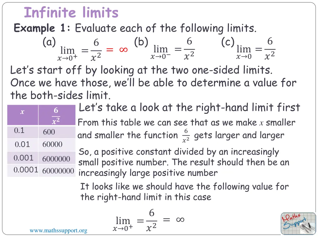 infinite limits 4