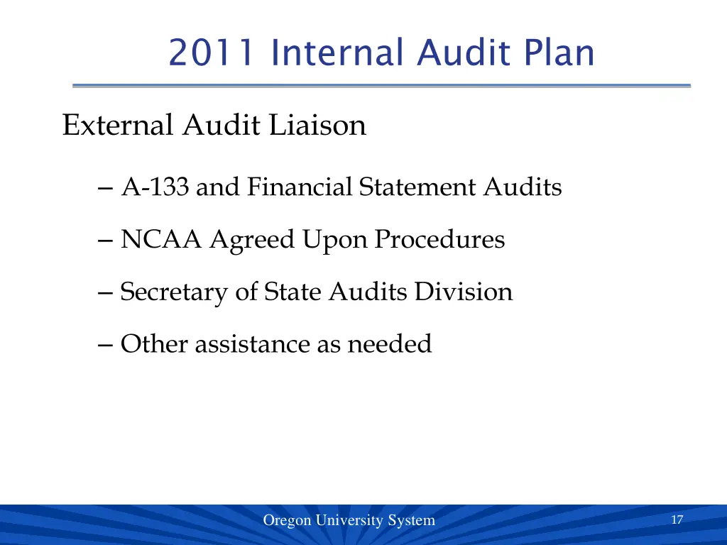 2011 internal audit plan 1
