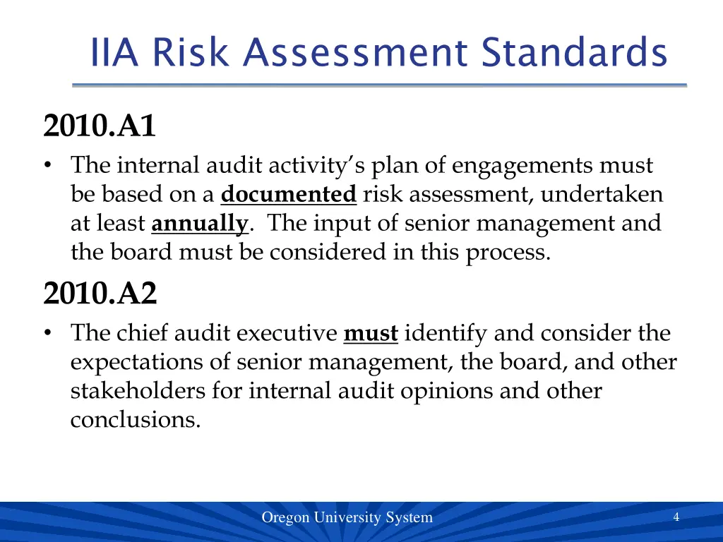 iia risk assessment standards 1