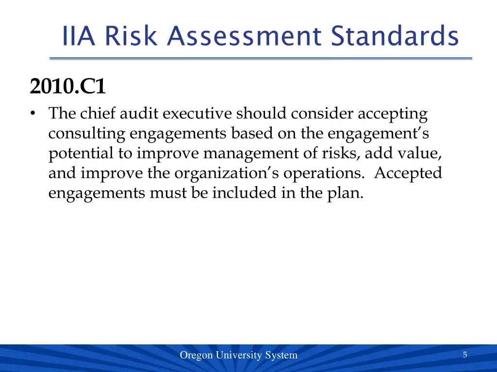 iia risk assessment standards 2