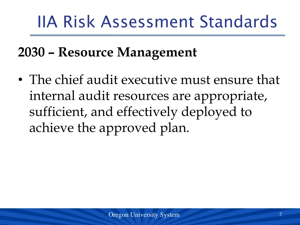 iia risk assessment standards 4