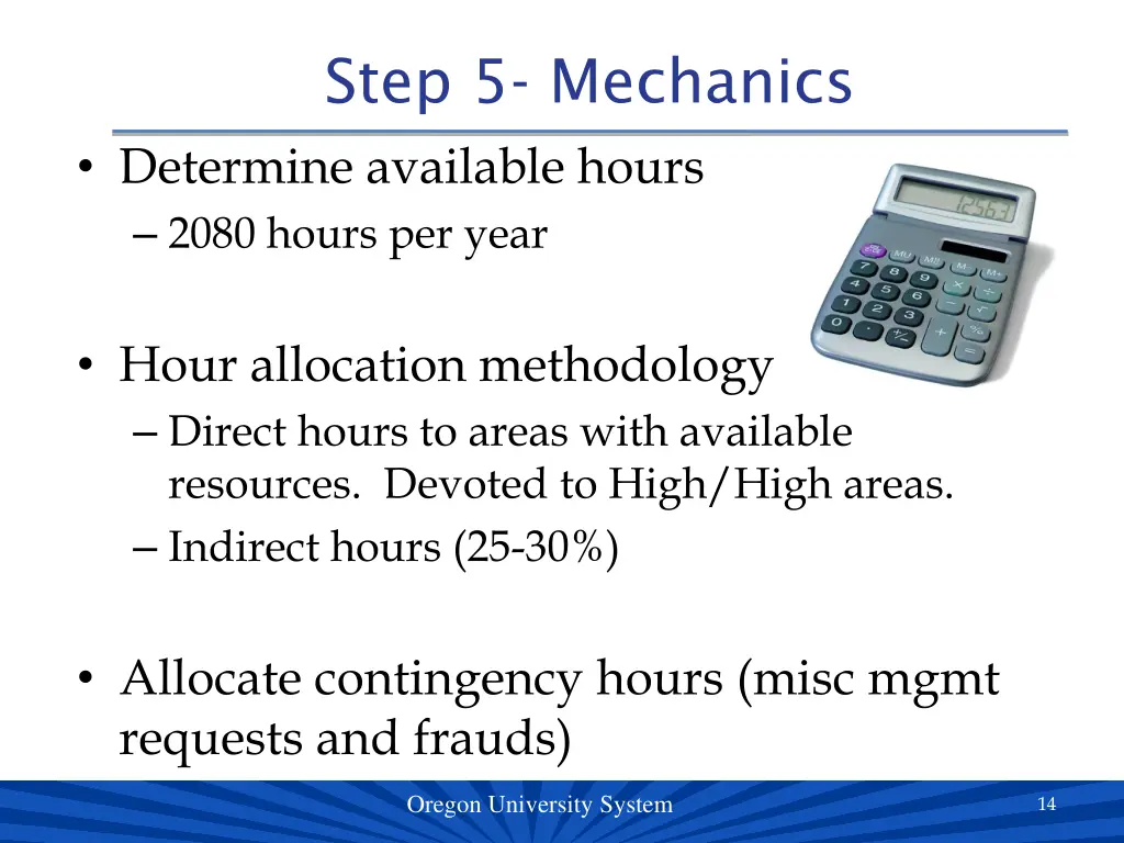 step 5 mechanics determine available hours 2080