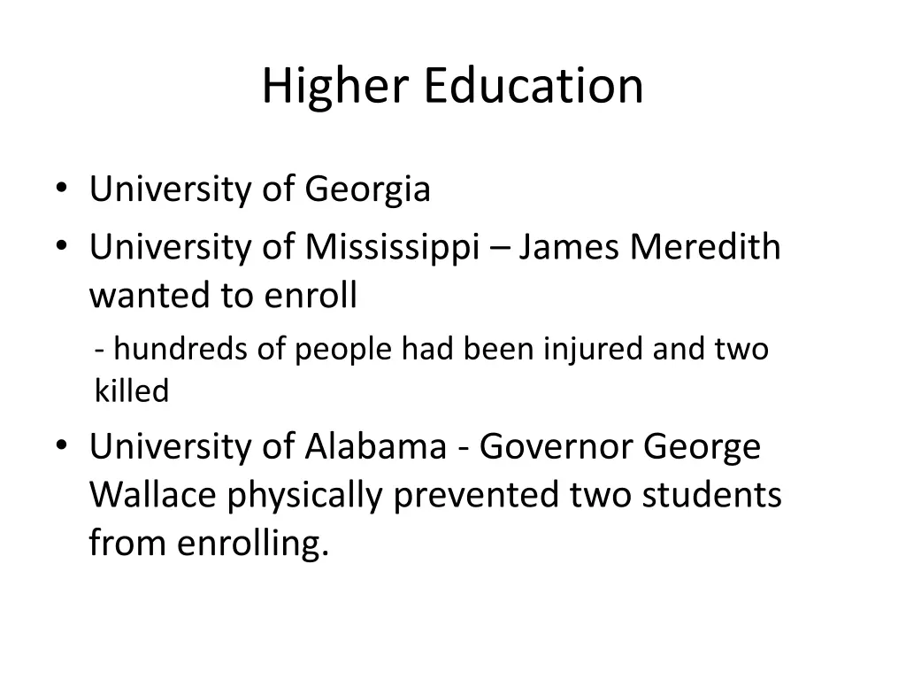 higher education