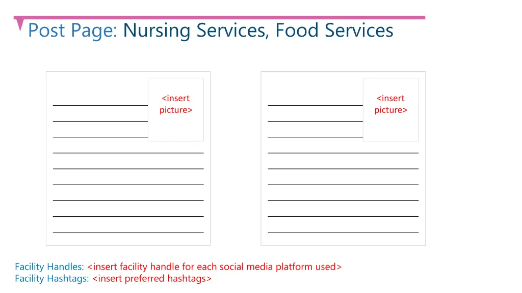 post page nursing services food services