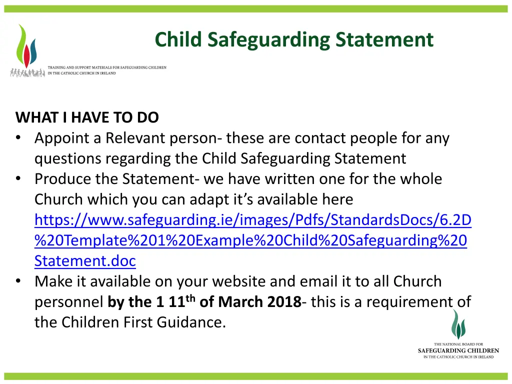 child safeguarding statement 1