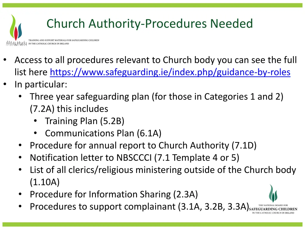 church authority procedures needed