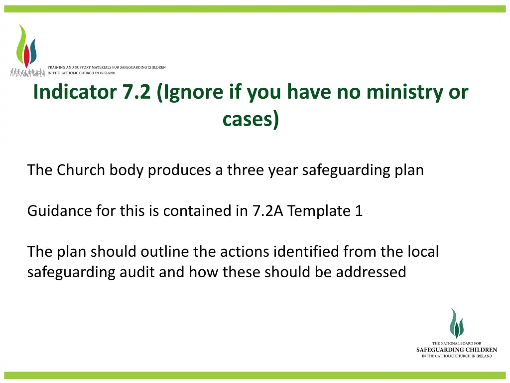 indicator 7 2 ignore if you have no ministry