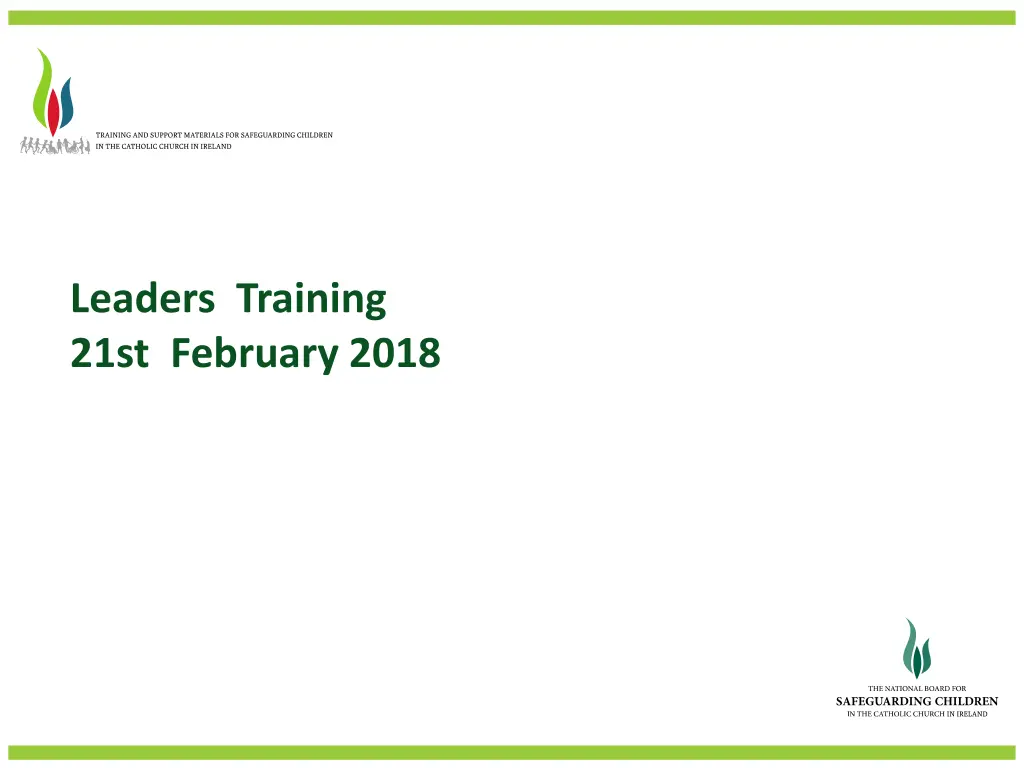 leaders training 21st february 2018