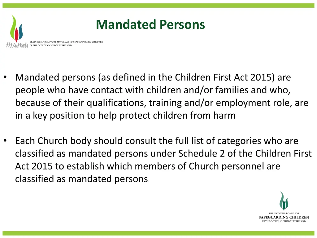mandated persons
